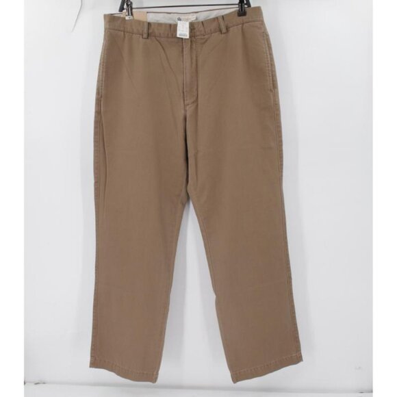 NWT J CREW Pants Men’s 35 Relaxed Cotton Vintage Chino Straight Leg flat front
